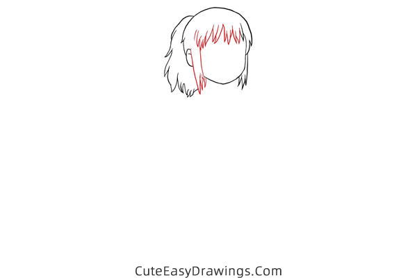 how to draw chihiro ogino - www.cuteeasydrawings.com