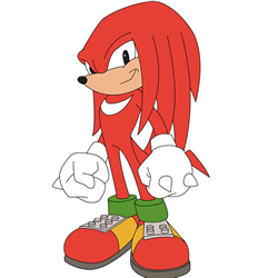 How to Draw Knuckles the Echidna from Sonic the Hedgehog Step by Step