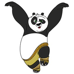 How to Draw Kung Fu Panda Easy Step by Step