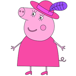 How to Draw Granny Pig from Peppa Pig Step by Step
