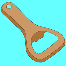 How to Draw a Bottle Opener Step by Step