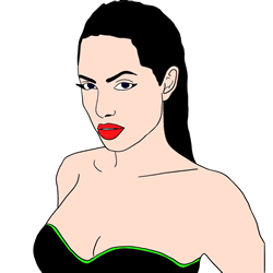 How to Draw Angelina Jolie Step by Step