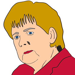 How to Draw Angela Merkel Step by Step