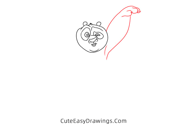how to draw kung fu panda easy - www.cuteeasydrawings.com
