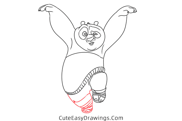 how to draw kung fu panda easy - www.cuteeasydrawings.com