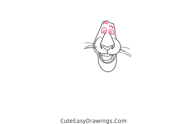 how to draw alex from madagascar - www.cuteeasydrawings.com