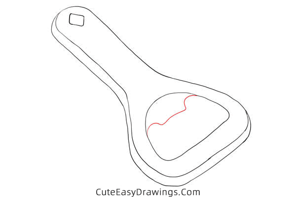 how to draw a bottle opener - www.cuteeasydrawings.com