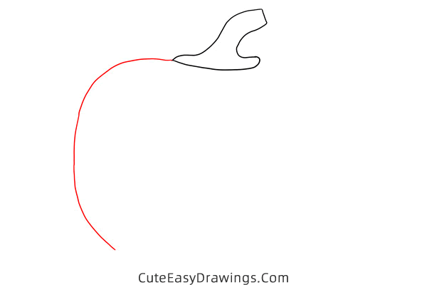 how to draw a halloween pumpkin - www.cuteeasydrawings.com