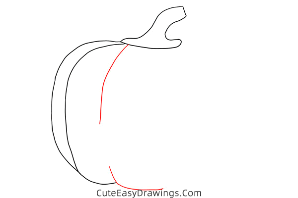 how to draw a halloween pumpkin - www.cuteeasydrawings.com