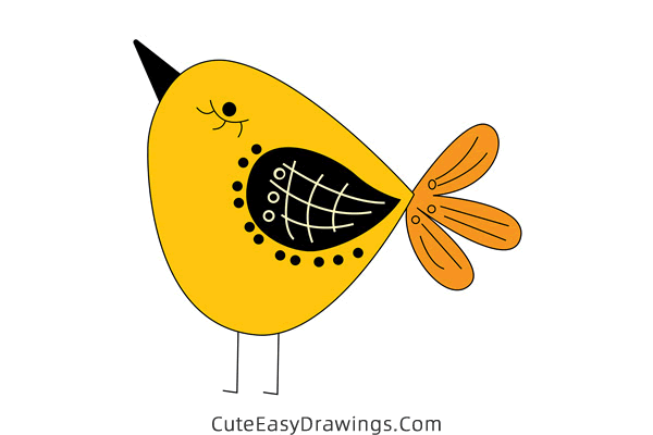 how to draw a bird easy - www.cuteeasydrawings.com