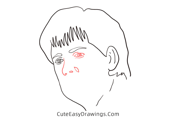 how to draw angela merkel - www.cuteeasydrawings.com