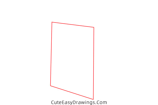 how to draw a paper handbag - www.cuteeasydrawings.com