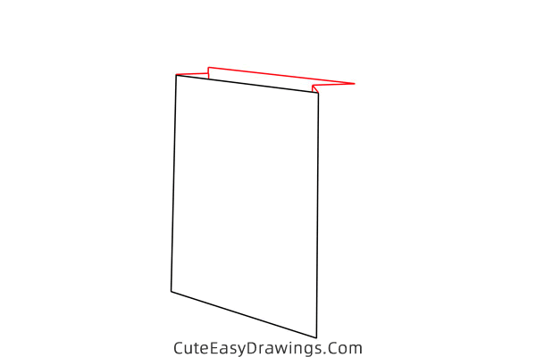 how to draw a paper handbag - www.cuteeasydrawings.com