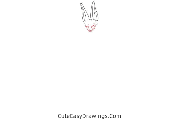 how to draw beerus from dragon ball - www.cuteeasydrawings.com