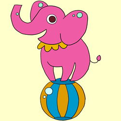 How to Draw a Circus Elephant Step by Step