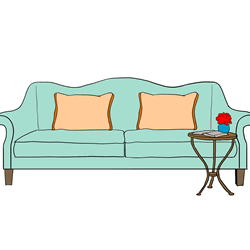 How to Draw a Sofa Step by Step