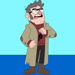 How to Draw Ford Pines from Gravity Falls Step by Step