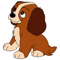 How to Draw a Puppy from Lady and the Tramp Step by Step