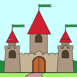 How to Draw a Medieval Castle Step by Step