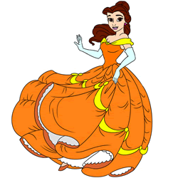 How to Draw Belle the Princess Step by Step