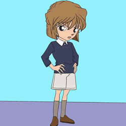 How to Draw Ai Haibara from Detective Conan Step by Step