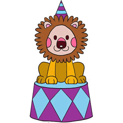How to Draw a Circus Lion Step by Step