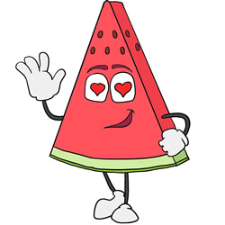 How to Draw a Watermelon Slice Step by Step