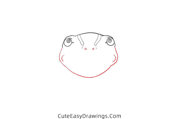 how to draw aogaeru from spirited away - www.cuteeasydrawings.com