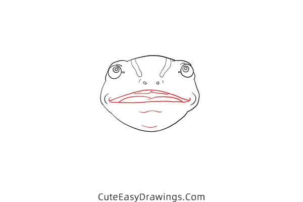 how to draw aogaeru from spirited away - www.cuteeasydrawings.com