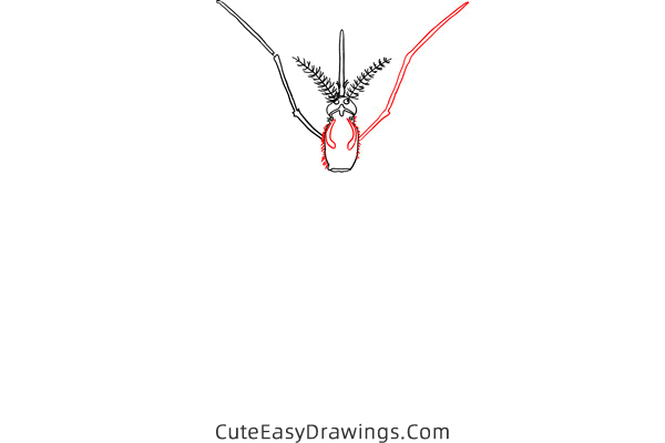 how to draw a realistic mosquito - www.cuteeasydrawings.com