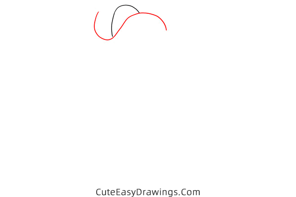 how to draw a circus elephant - www.cuteeasydrawings.com