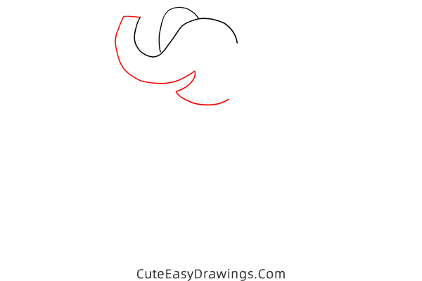how to draw a circus elephant - www.cuteeasydrawings.com