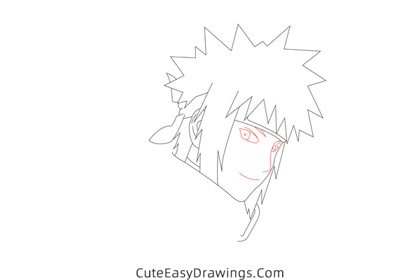 how to draw minato namikaze from naruto - www.cuteeasydrawings.com