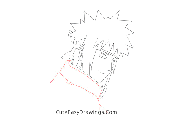 how to draw minato namikaze from naruto - www.cuteeasydrawings.com