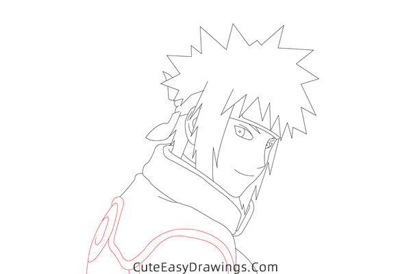 how to draw minato namikaze from naruto - www.cuteeasydrawings.com