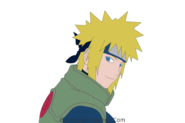 how to draw minato namikaze from naruto - www.cuteeasydrawings.com