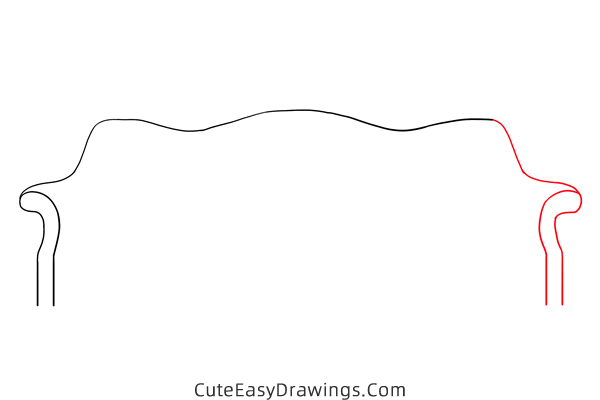 how to draw a sofa - www.cuteeasydrawings.com