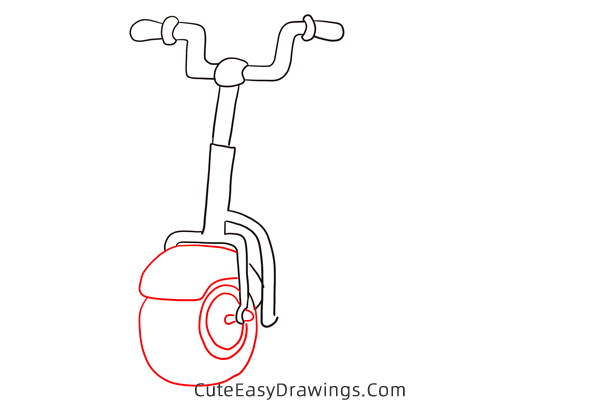 how to draw an electric scooter - www.cuteeasydrawings.com