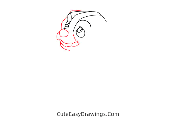 how to draw a puppy from lady and the tramp - www.cuteeasydrawings.com