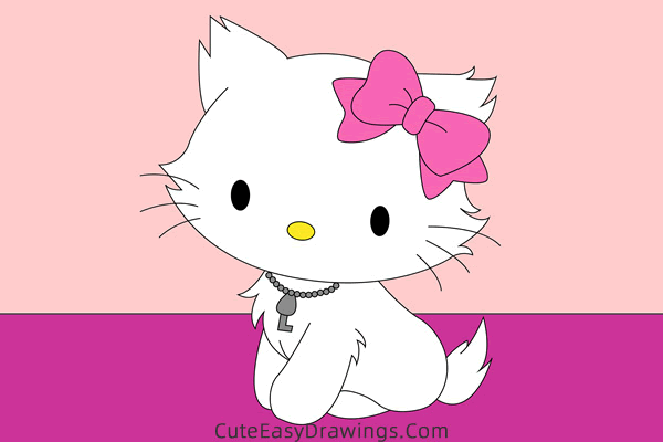 how to draw charmmy kitty - www.cuteeasydrawings.com