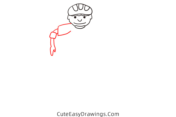 how to draw a skateboarder - www.cuteeasydrawings.com