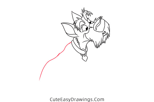 how to draw jock from lady and the tramp - www.cuteeasydrawings.com