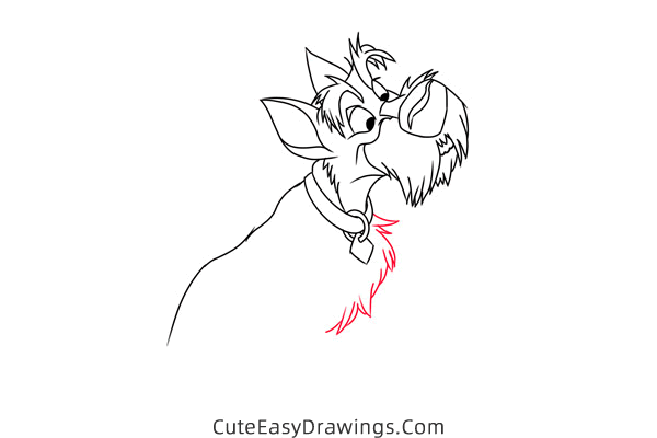 how to draw jock from lady and the tramp - www.cuteeasydrawings.com