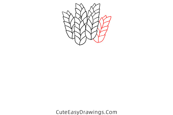 how to draw wheat - www.cuteeasydrawings.com