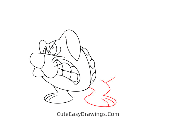 how to draw the dog from frosty the snowman - www.cuteeasydrawings.com