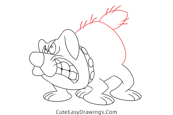 how to draw the dog from frosty the snowman - www.cuteeasydrawings.com