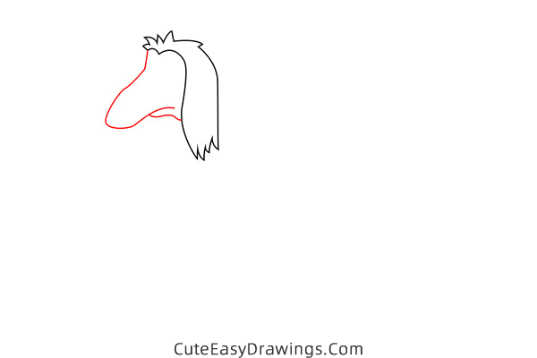 how to draw an afghan hound - www.cuteeasydrawings.com