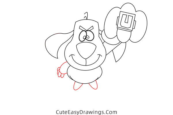 how to draw underdog - www.cuteeasydrawings.com