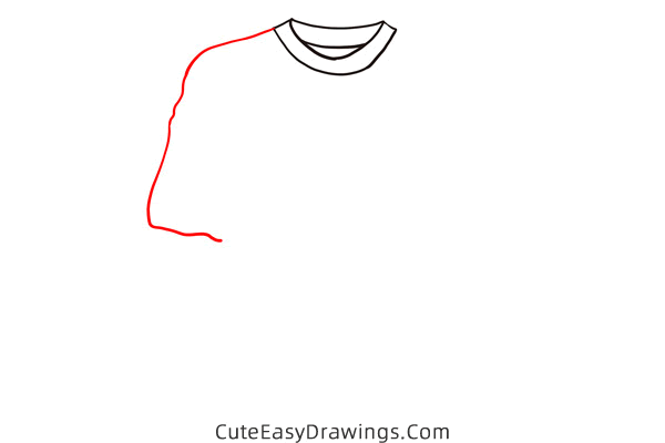 how to draw a t shirt easy - www.cuteeasydrawings.com