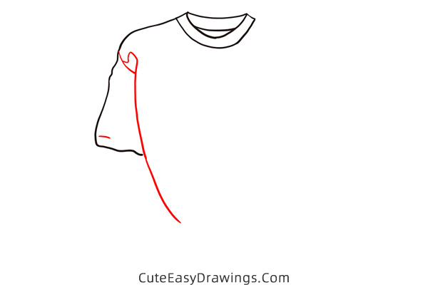 how to draw a t shirt easy - www.cuteeasydrawings.com